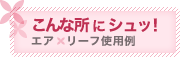 こんな所にシュッ！ エア×リーフ使用例